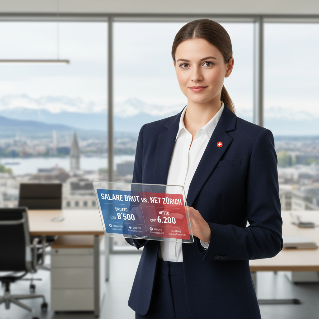 Lac de Zurich au crépuscule avec reflets paisibles sur l'eau